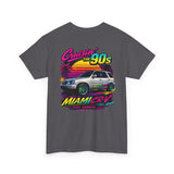 Cruisin' the 90s Miami CR-V Tee — Retro Vaporwave Car Graphic T-Shirt