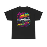 Cruisin' the 90s Miami CR-V Tee — Retro Vaporwave Car Graphic T-Shirt
