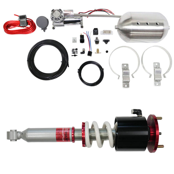 TruHart Coilovers w/ Front Air Cups + Silver Management# TH-H803-VACF-12+TH-ACK01